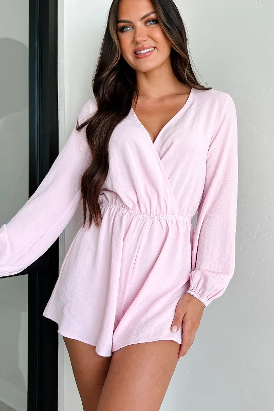 Covey Long Sleeve Romper (Light Pink)